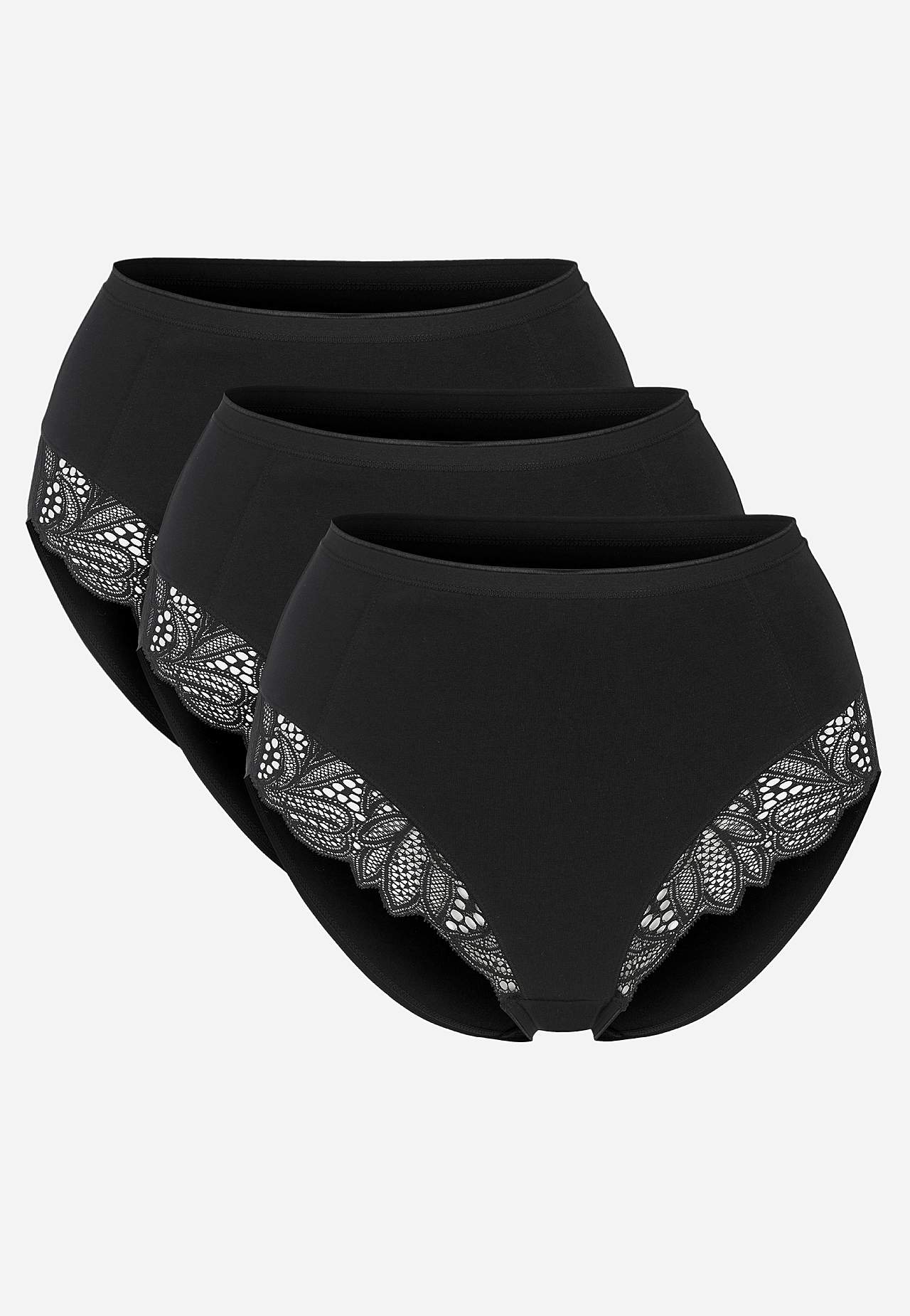 Light shaping truse med blondedetalj 3-pack