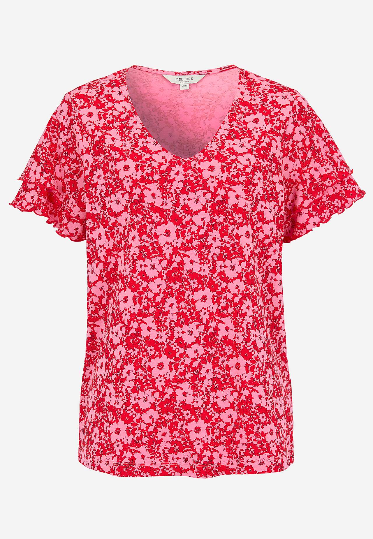Mønstret jerseytopp