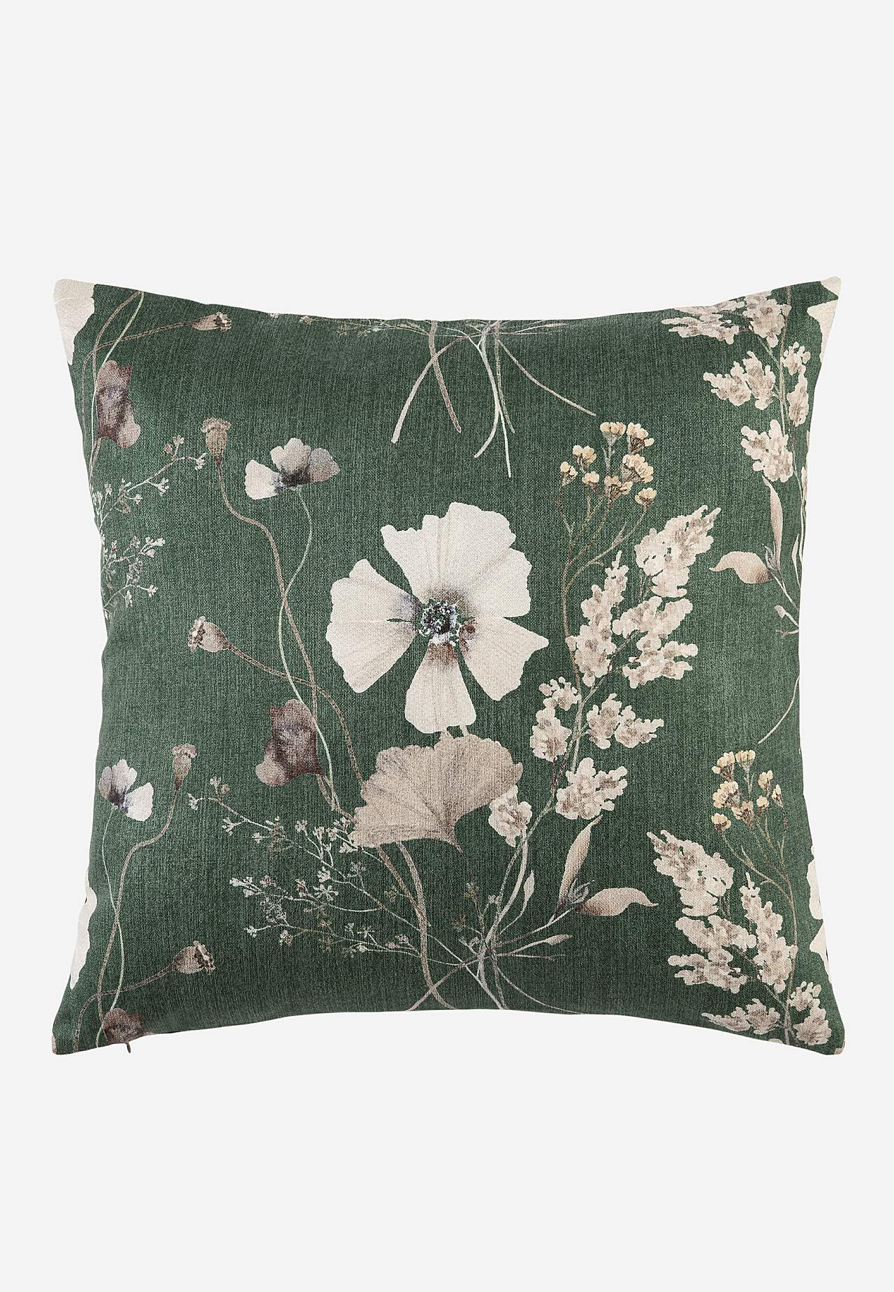 Putetrekk med et blomstermønster