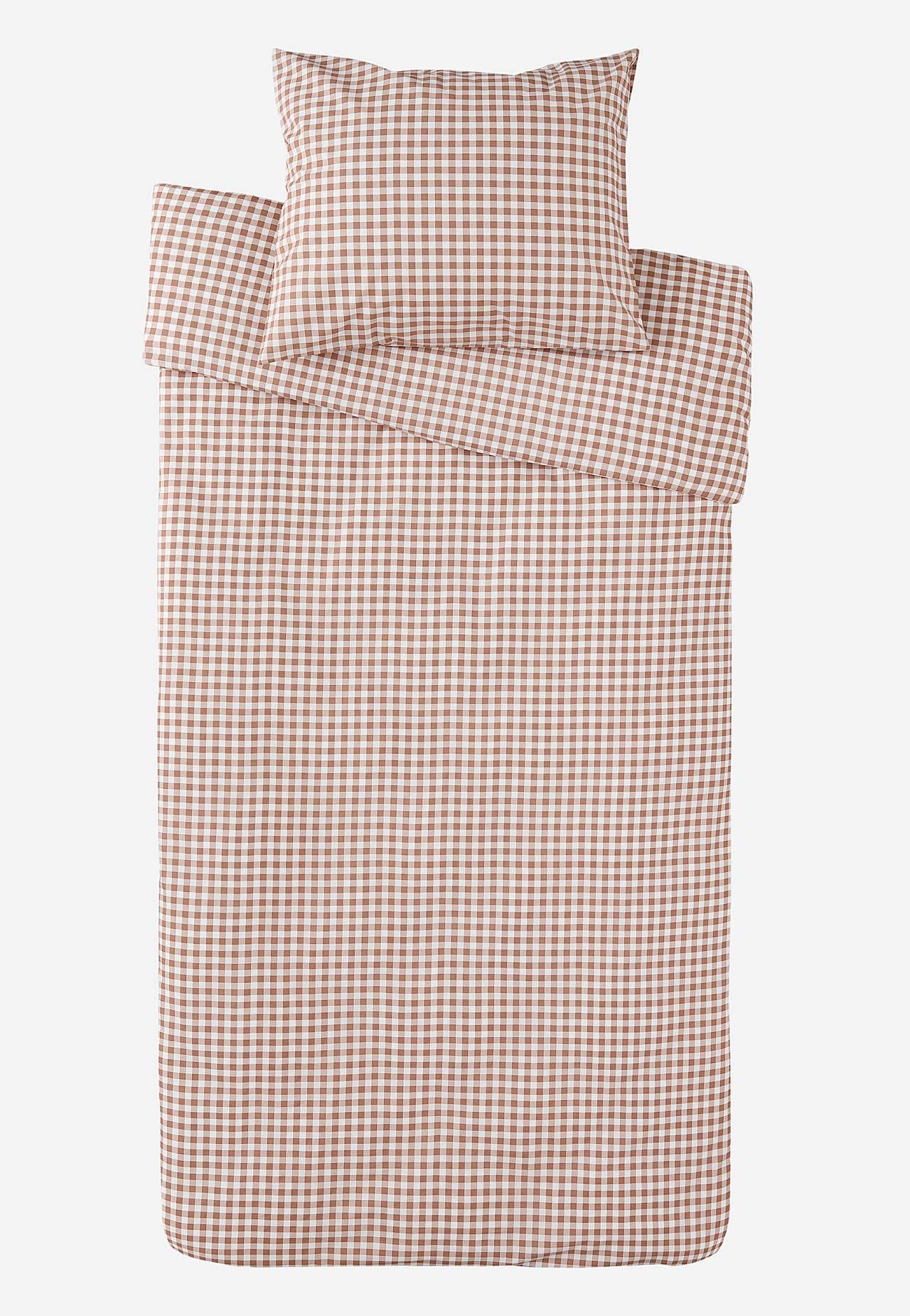 Smårutete dynetrekksett 150x210 cm