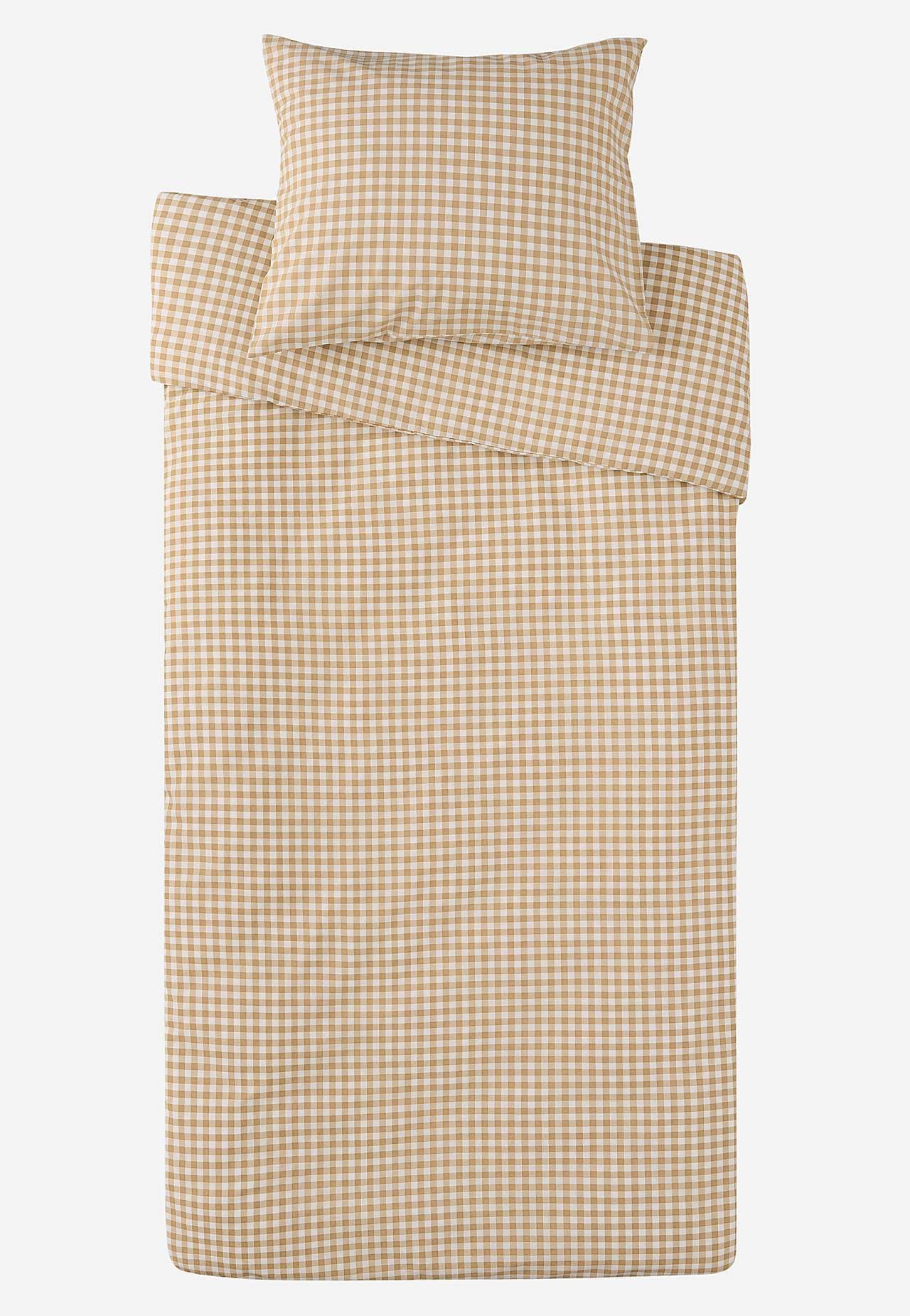 Smårutete dynetrekksett 150x210 cm