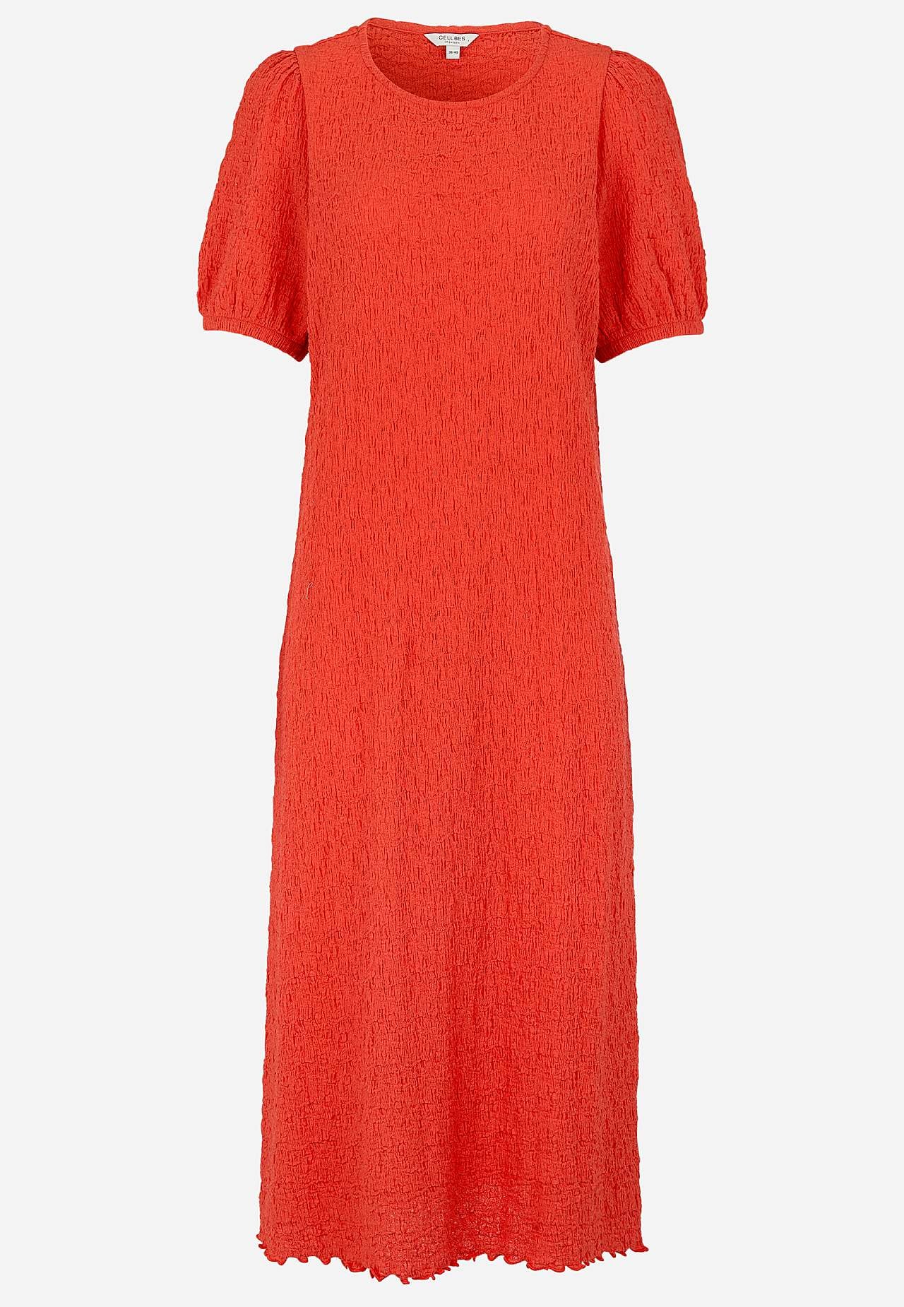 Jersey-kjole med struktur