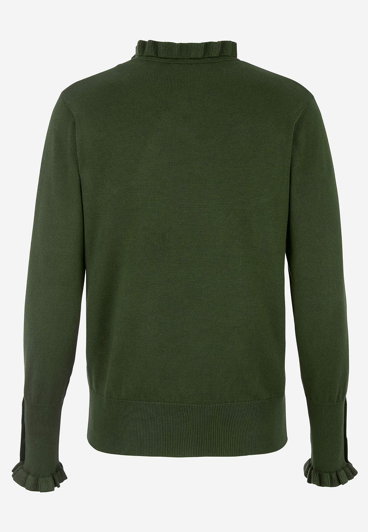 Finstrikket genser med knapper