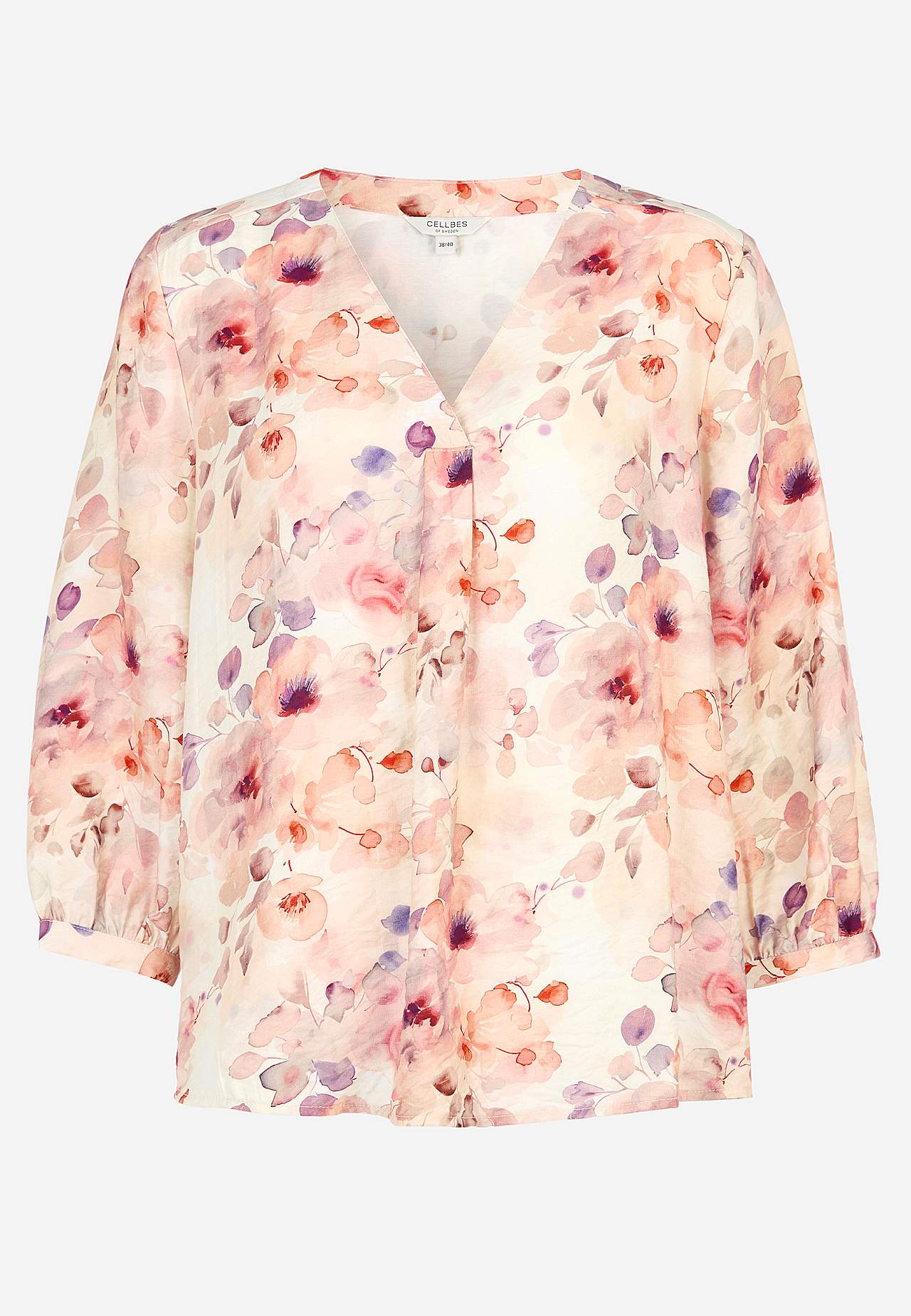 Mønstret bluse