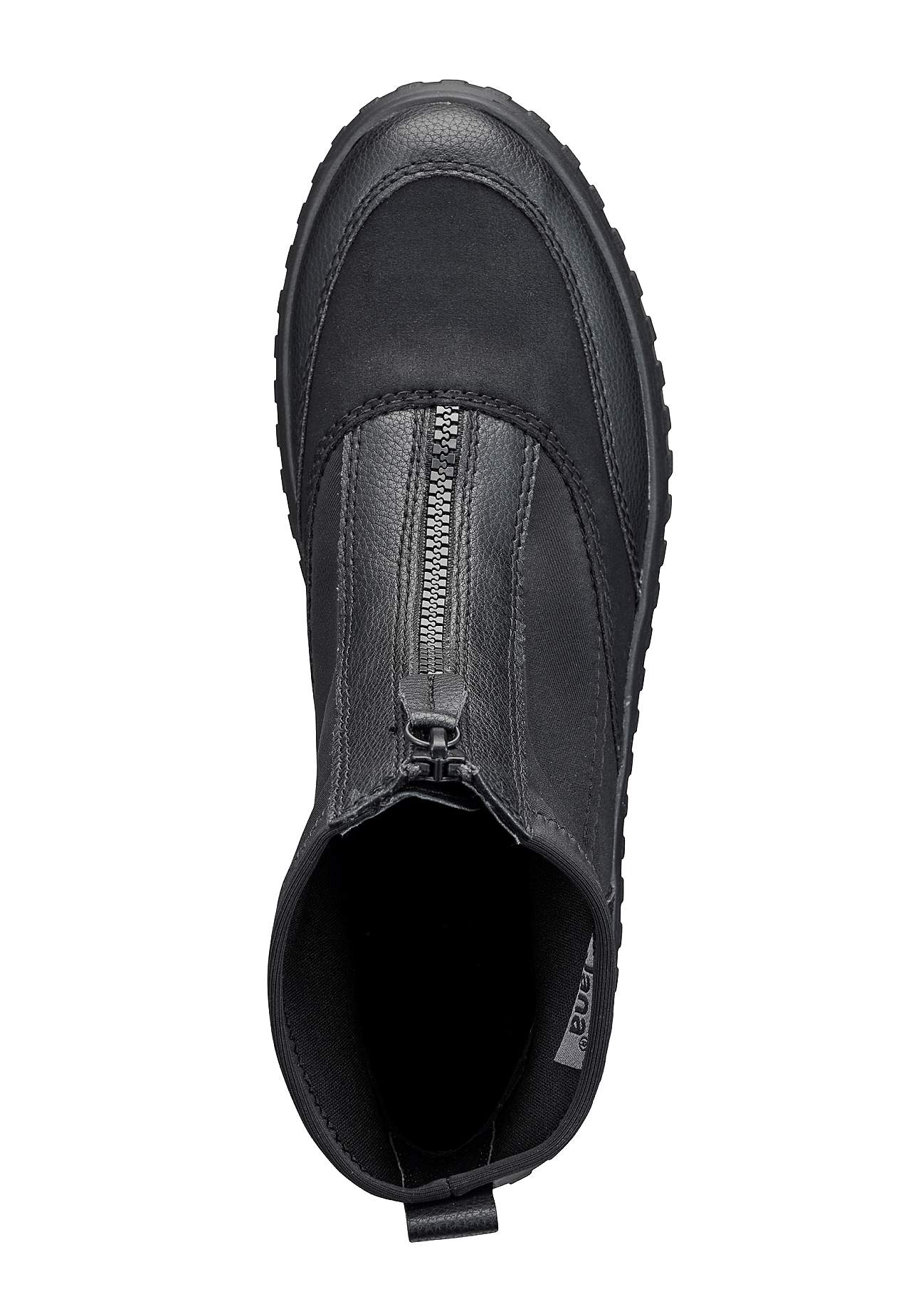 Boot med glidelås på fotens overside