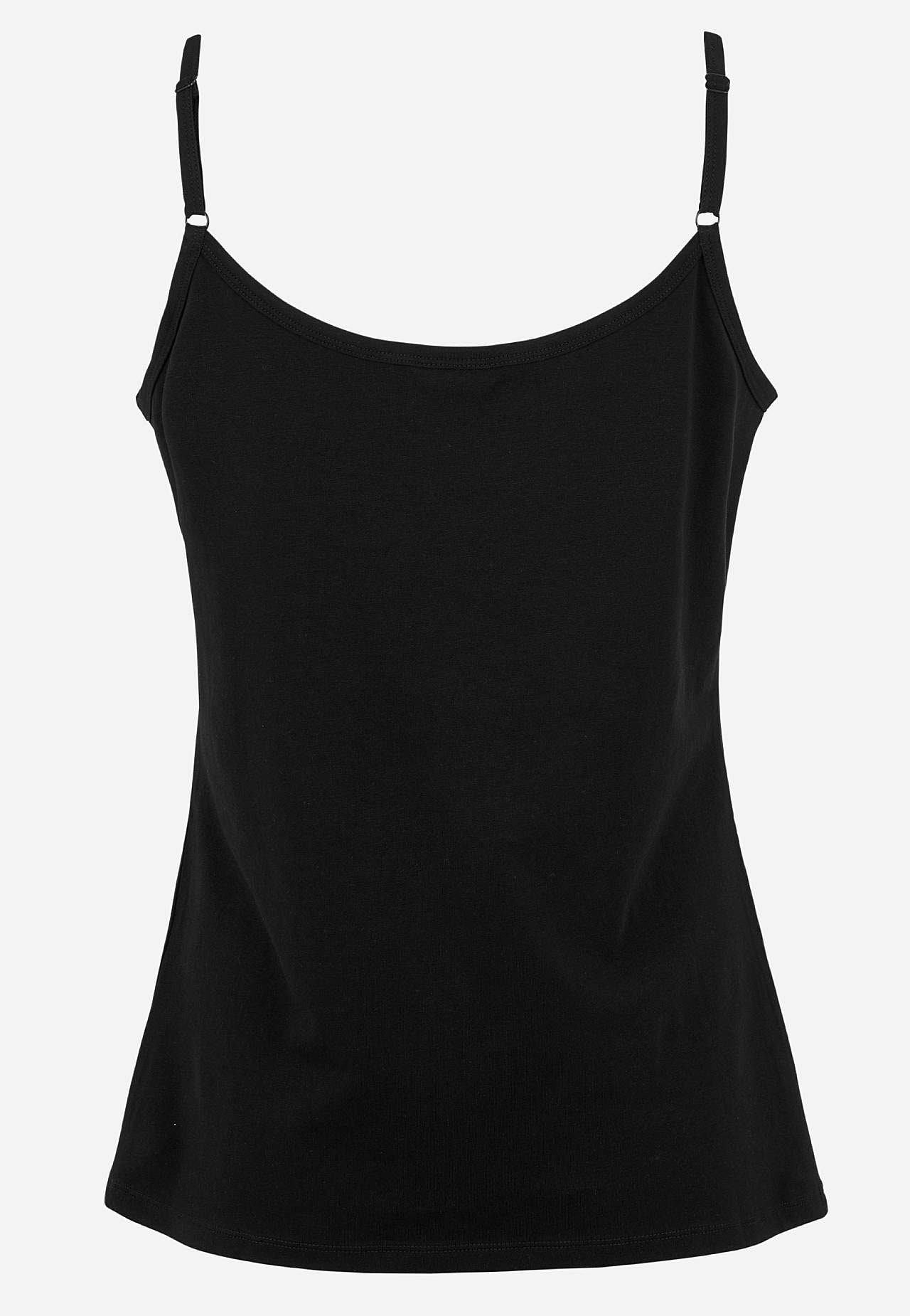 Singlet i myk, økologisk bomull 2-pack