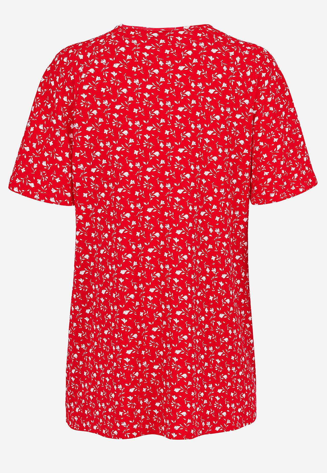 Jerseytunika med et blomstermønster