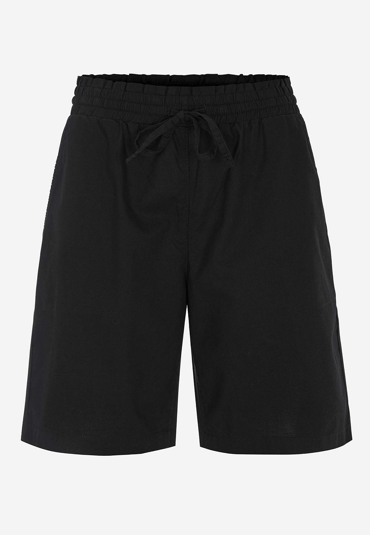 Shorts i vasket bomull