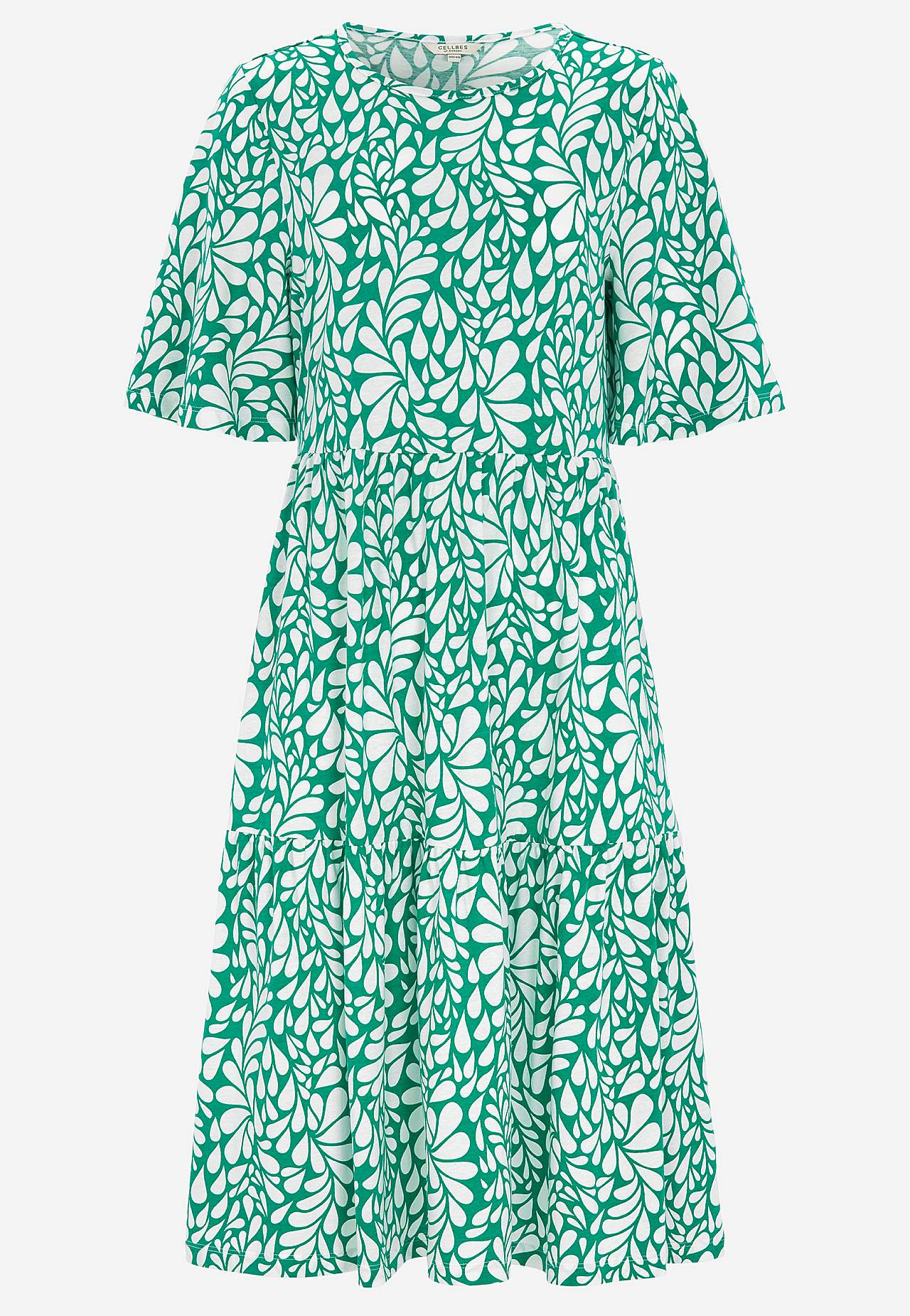 Jersey-kjole med volang