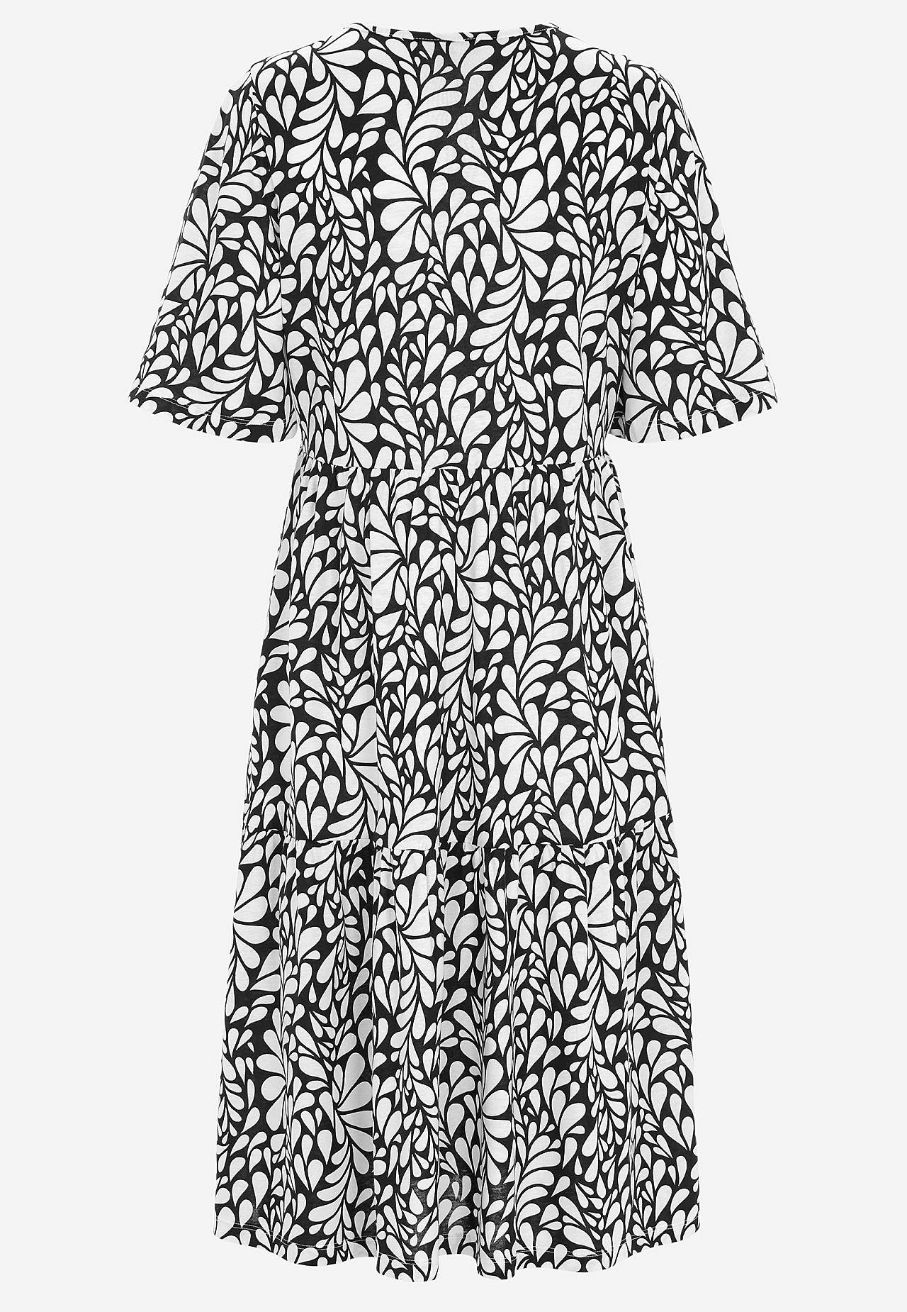 Jersey-kjole med volang