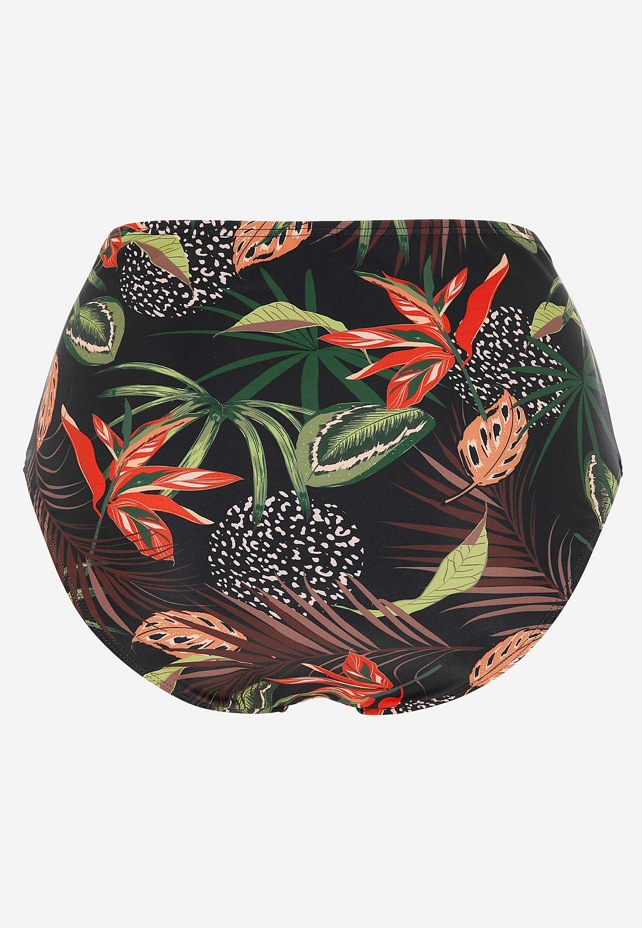 Mønstret bikiniunderdel med høy midje