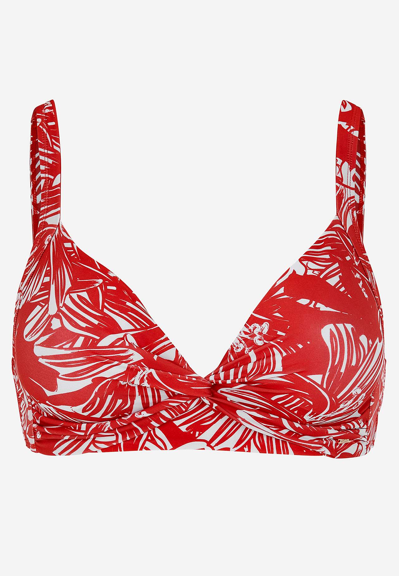 Mønstret, spileløs bikini BH