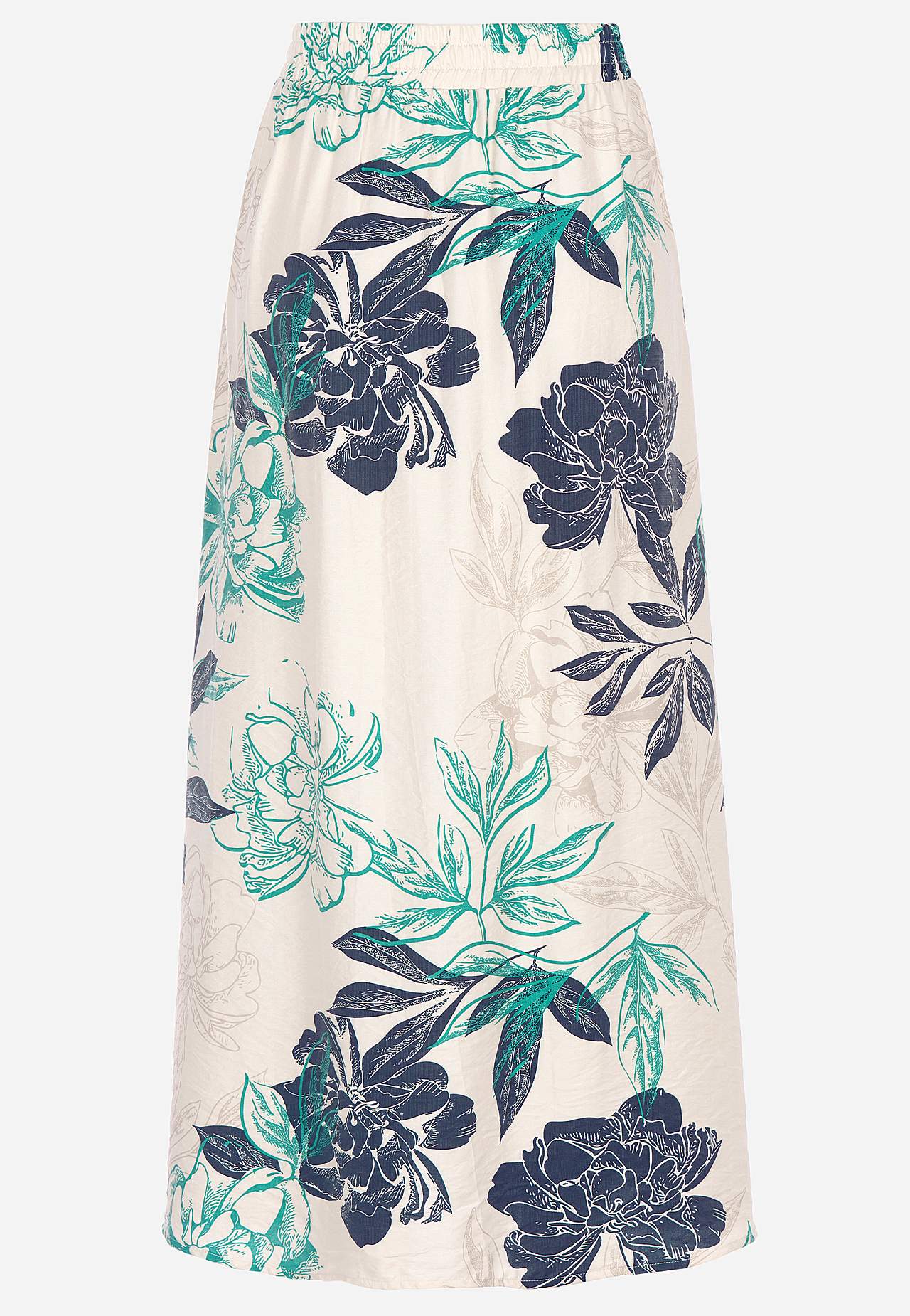 Blomstret skjørt med lommer