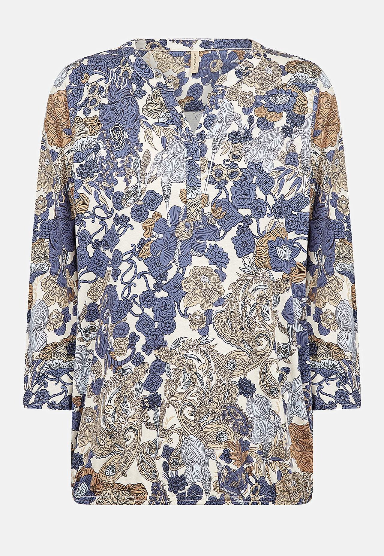 Mønstret jerseytopp