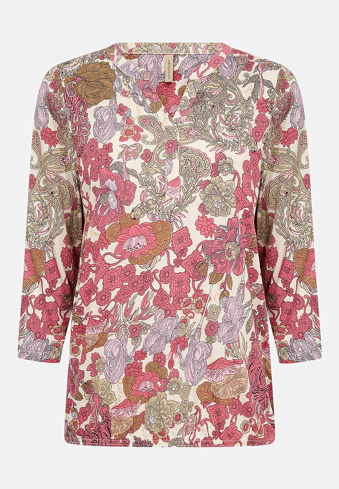 Mønstret jerseytopp