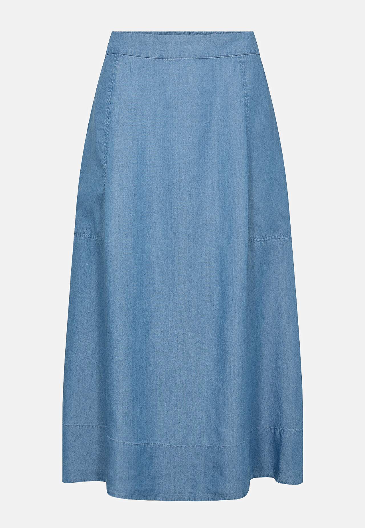 Denimskjørt i lyocell med lommer