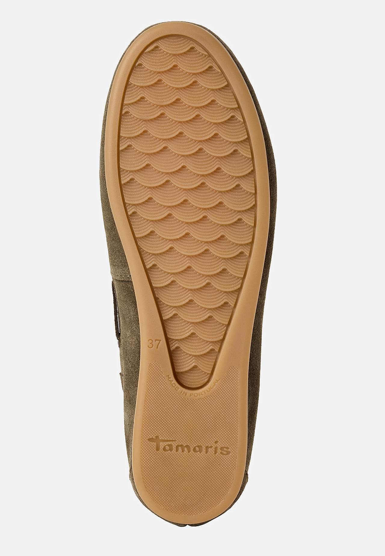 Komfortabel loafer i semsket skinn med snøring