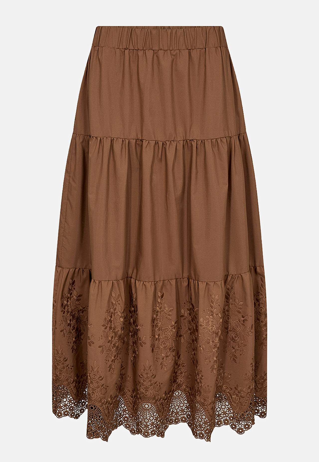 Volangskjørt med broderi