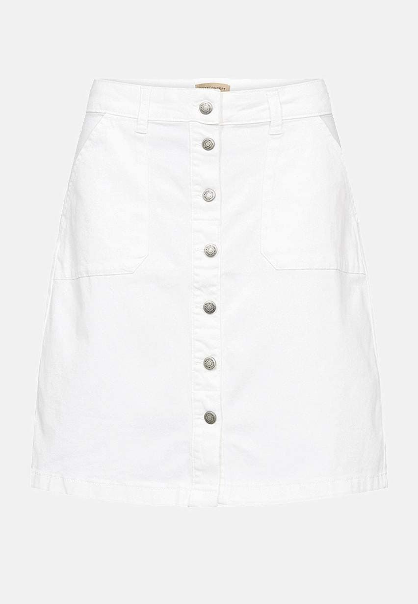 Kort denim skjørt med lommer