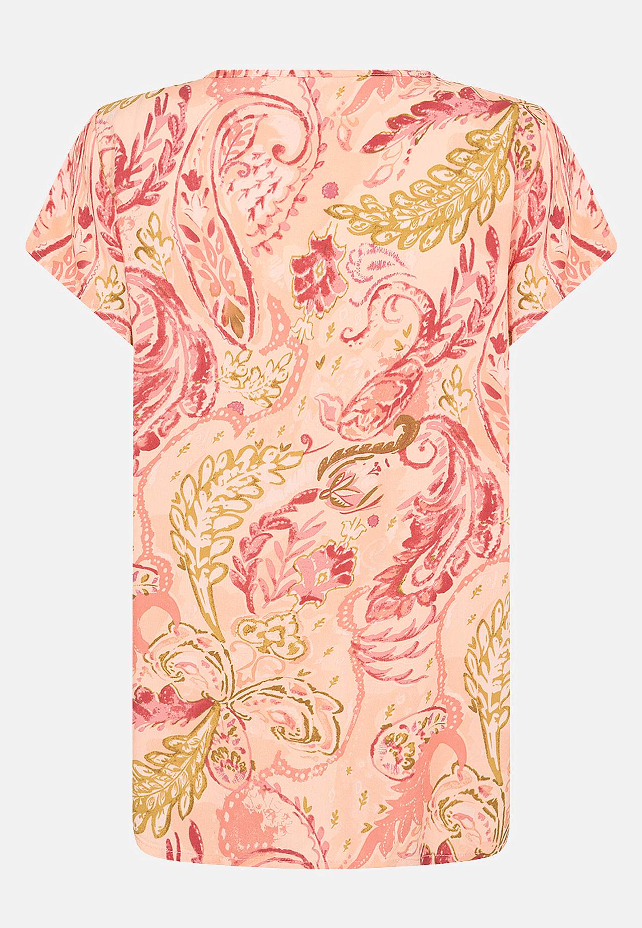 Viskosebluse med et paisleymønster