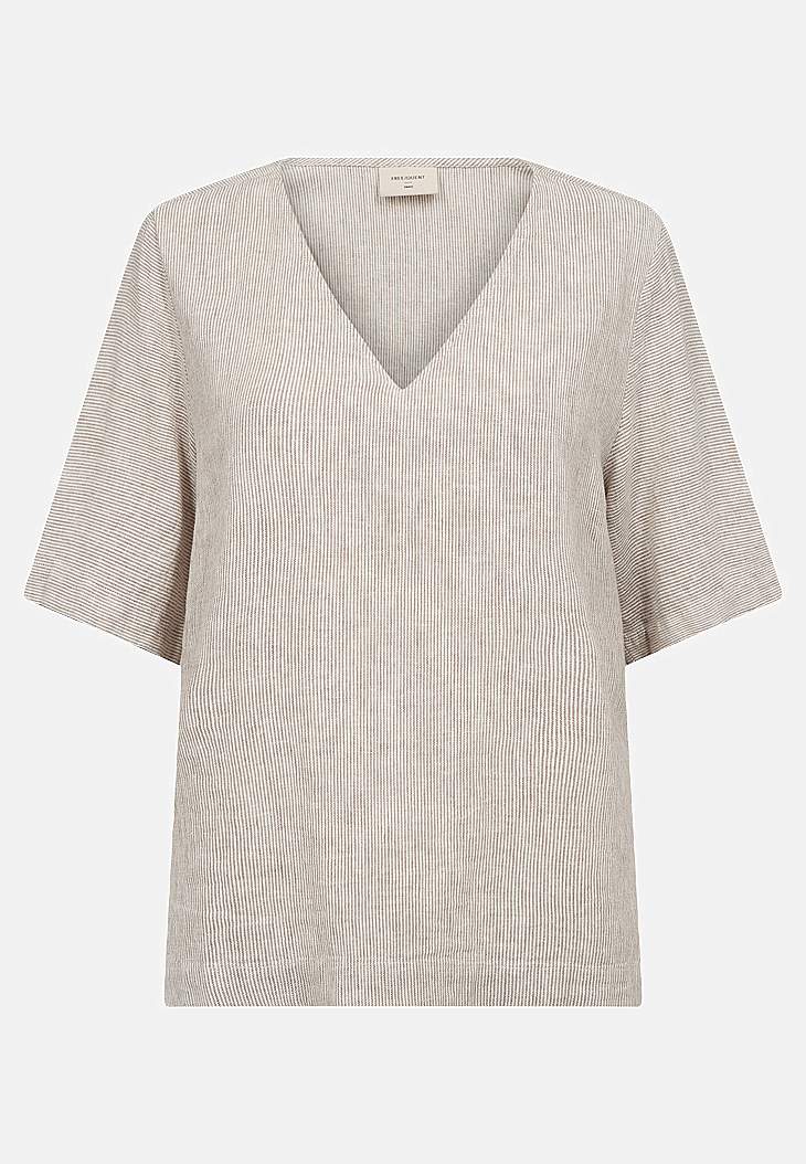 Stripete linbluse