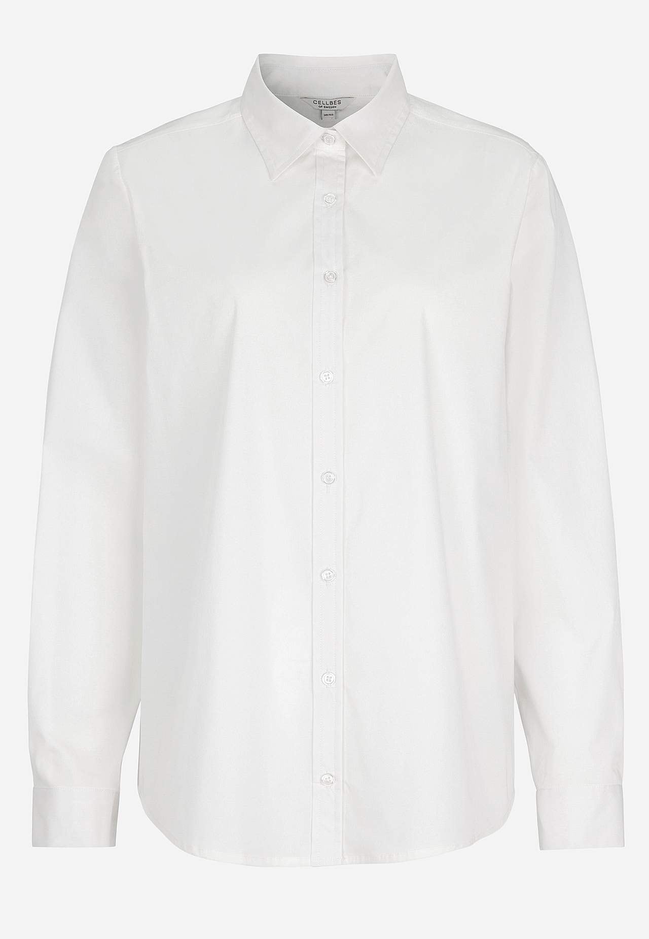 Stilren skjorte i stretchy poplin