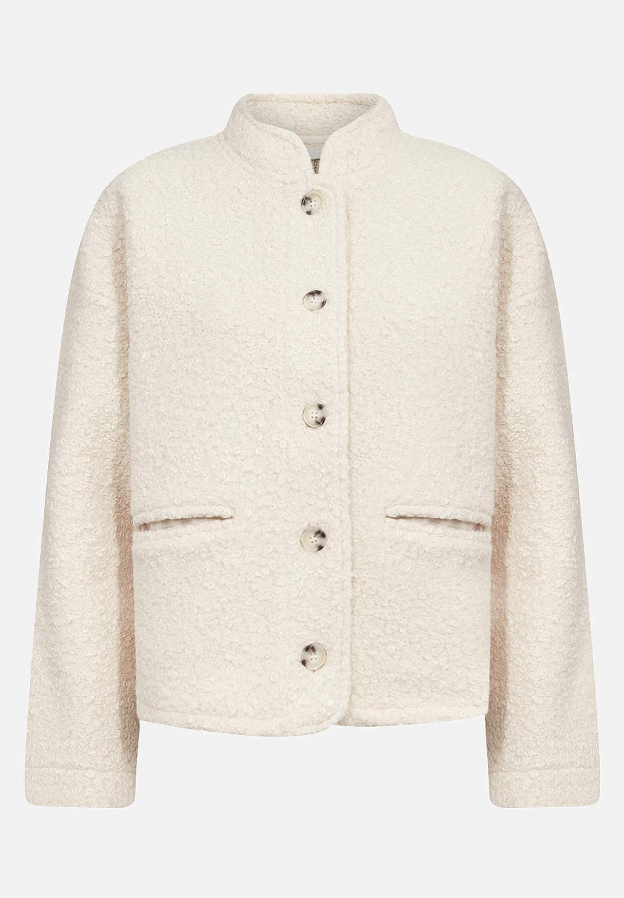 Stukturert jakke med bouclé garn