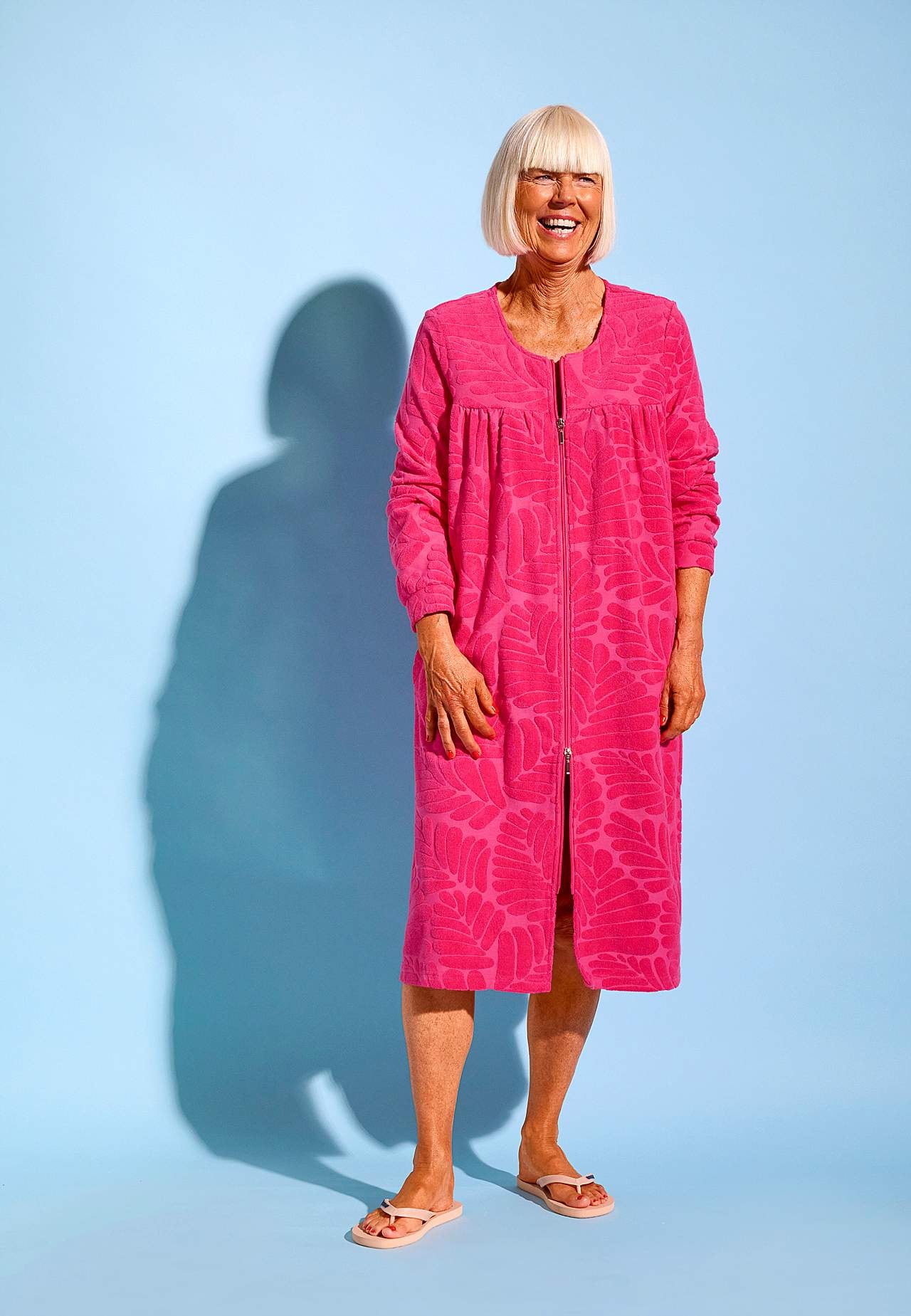 Morgenkåpe i bomullsjersey Inez